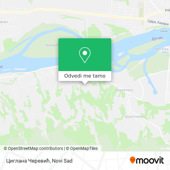 Циглана Черевић mapa