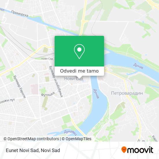 Eunet Novi Sad mapa