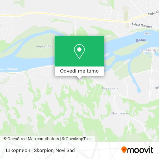 Шкорпион | Škorpion mapa