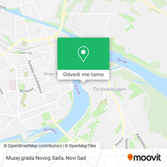 Muzej grada Novog Sada mapa