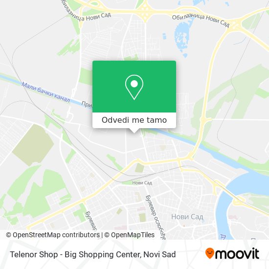 Telenor Shop - Big Shopping Center mapa