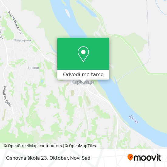 Osnovna škola 23. Oktobar mapa