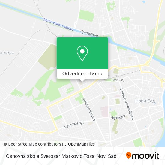 Osnovna skola Svetozar Markovic Toza mapa