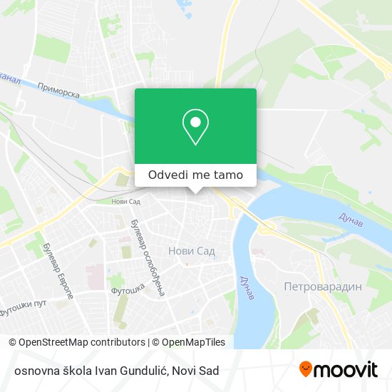 osnovna škola  Ivan Gundulić mapa