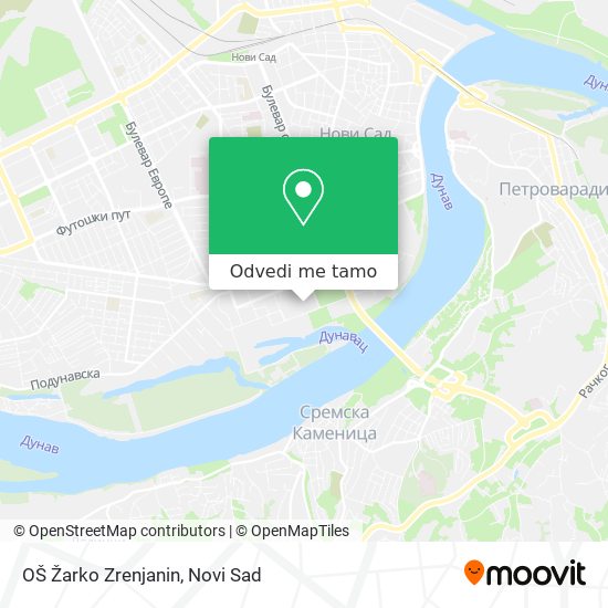 OŠ Žarko Zrenjanin mapa