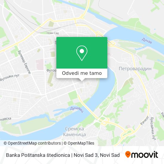 Banka Poštanska štedionica | Novi Sad 3 mapa