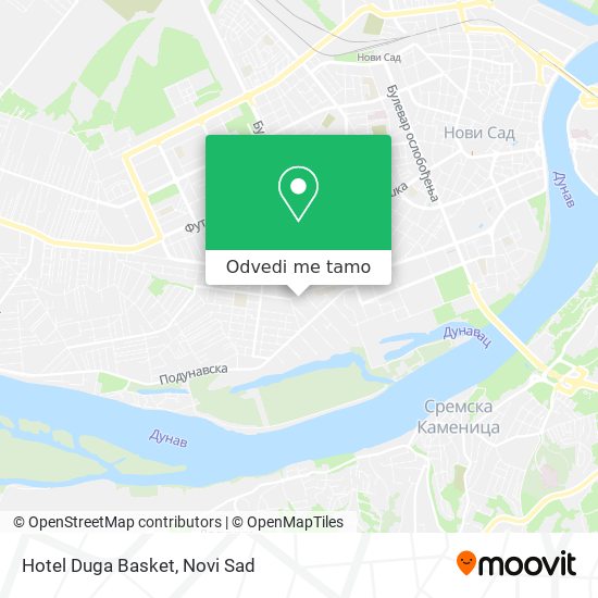 Hotel Duga Basket mapa