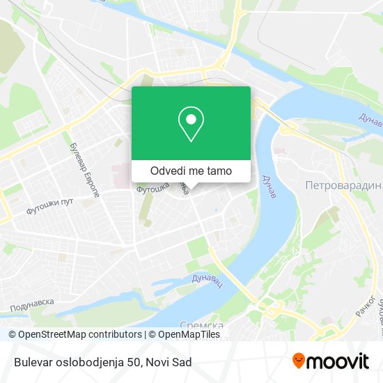 Bulevar oslobodjenja 50 mapa