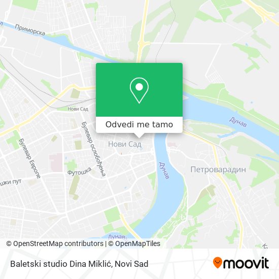 Baletski studio  Dina Miklić mapa