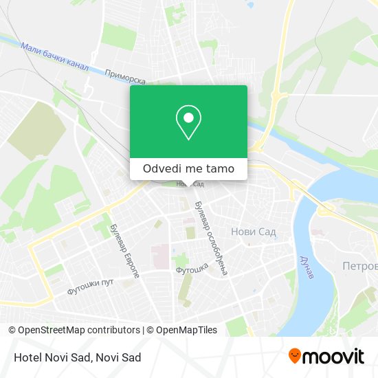 Hotel Novi Sad mapa