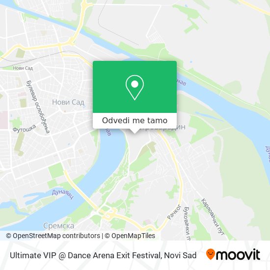 Ultimate VIP @ Dance Arena Exit Festival mapa