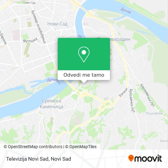 Televizija Novi Sad mapa