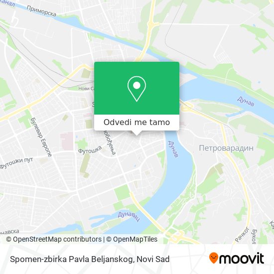 Spomen-zbirka Pavla Beljanskog mapa