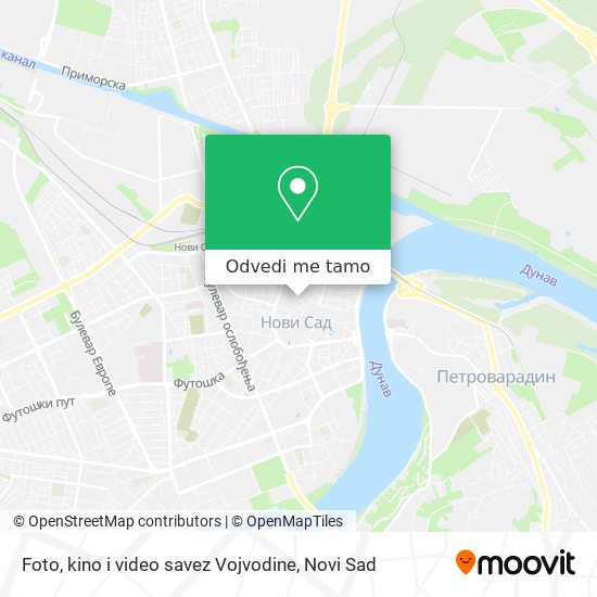 Foto, kino i video savez Vojvodine mapa