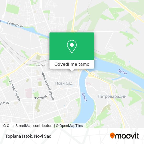 Toplana  Istok mapa