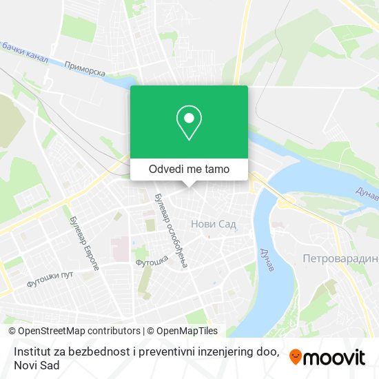 Institut za bezbednost i preventivni inzenjering doo mapa
