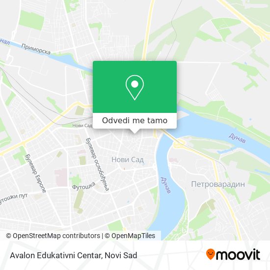 Avalon Edukativni Centar mapa