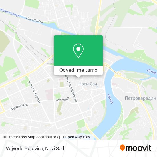 Vojvode Bojovića mapa