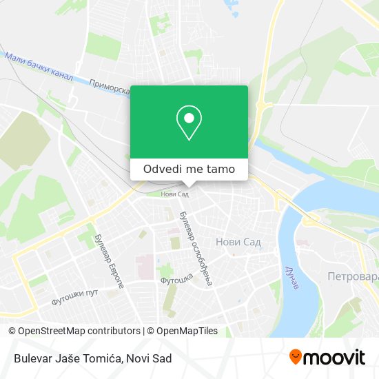 Bulevar Jaše Tomića mapa