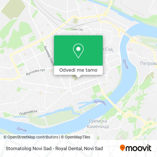 Stomatolog Novi Sad - Royal Dental mapa