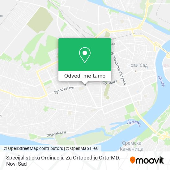 Specijalisticka Ordinacija Za Ortopediju  Orto-MD mapa