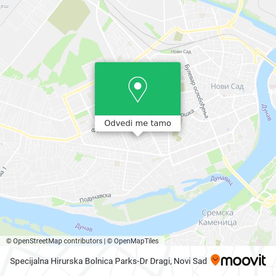 Specijalna Hirurska Bolnica  Parks-Dr Dragi mapa