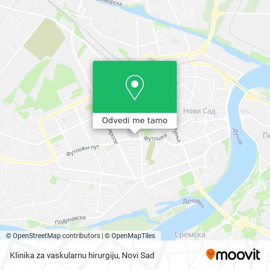 Klinika za vaskularnu hirurgiju mapa