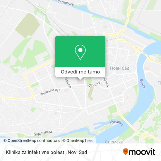 Klinika za infektivne bolesti mapa