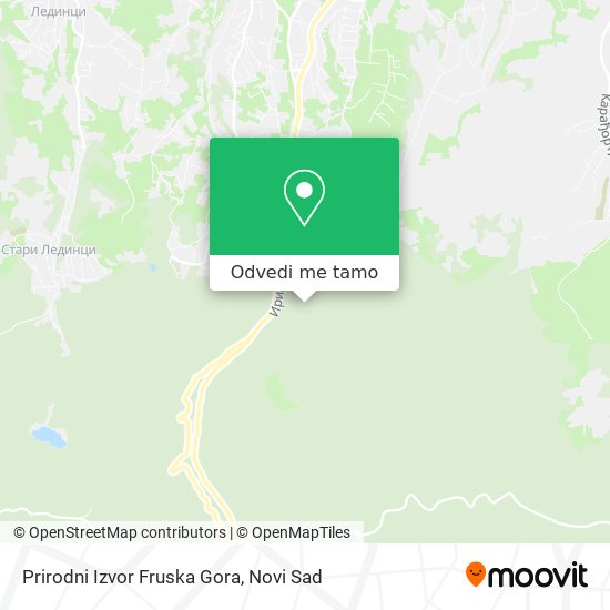 Prirodni Izvor Fruska Gora mapa