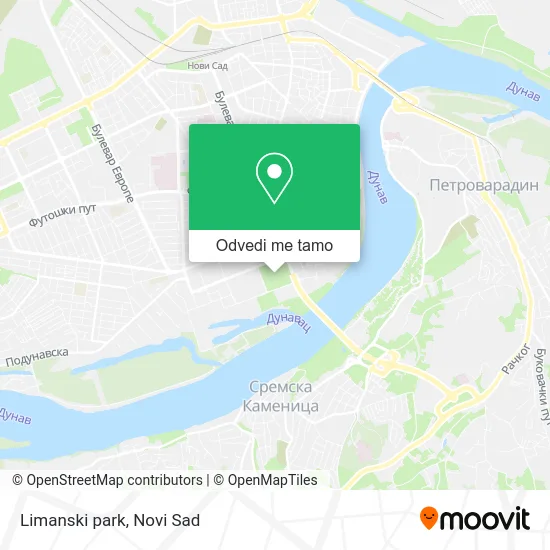 Limanski park mapa