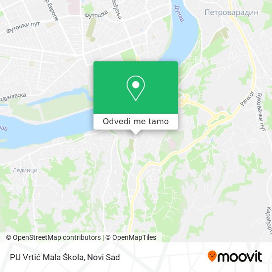 PU Vrtić  Mala Škola mapa