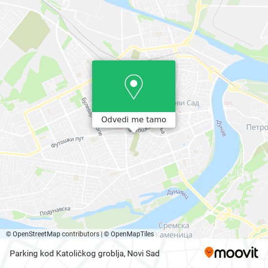 Parking kod Katoličkog groblja mapa