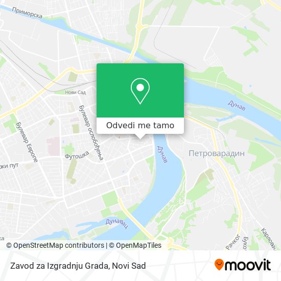 Zavod za Izgradnju Grada mapa