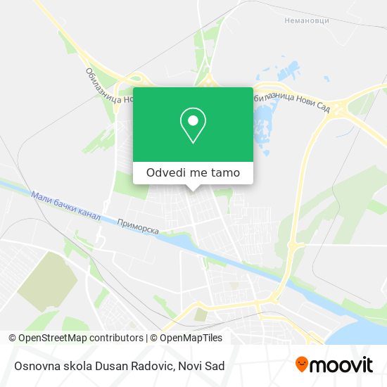 Osnovna skola  Dusan Radovic mapa