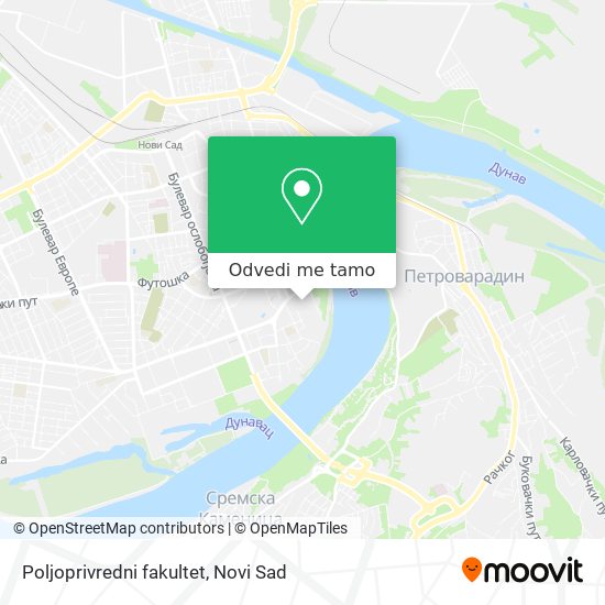 Poljoprivredni fakultet mapa