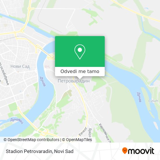 Stadion Petrovaradin mapa