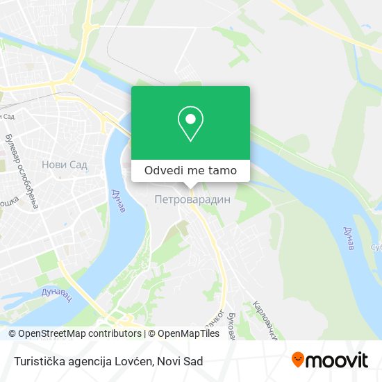 Turistička agencija Lovćen mapa