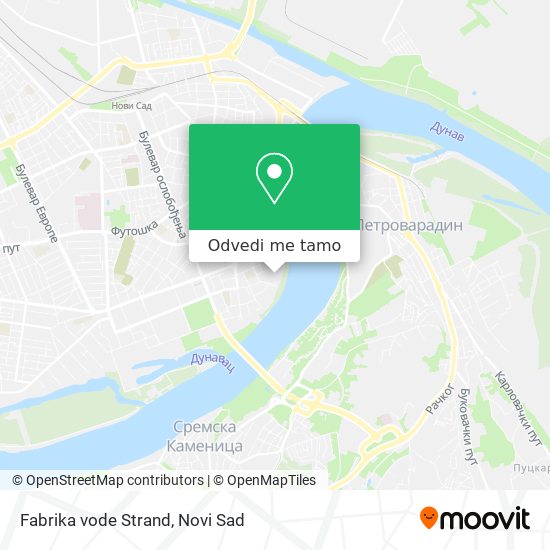 Fabrika vode Strand mapa