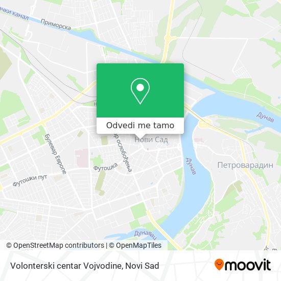 Volonterski centar Vojvodine mapa