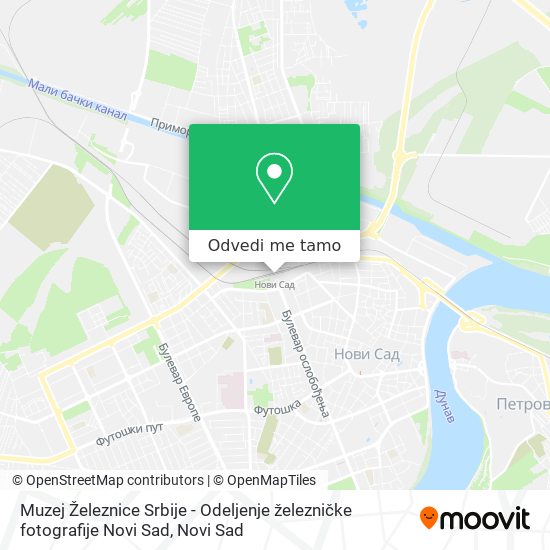 Muzej Železnice Srbije - Odeljenje železničke fotografije Novi Sad mapa