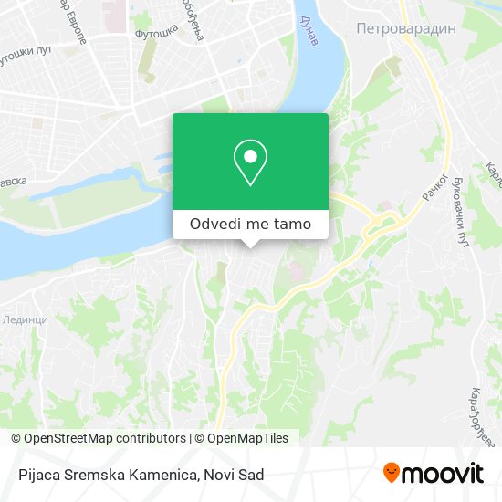Pijaca Sremska Kamenica mapa