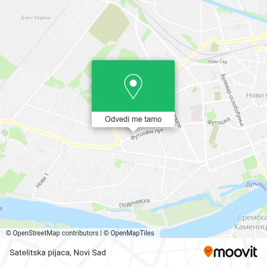 Satelitska pijaca mapa
