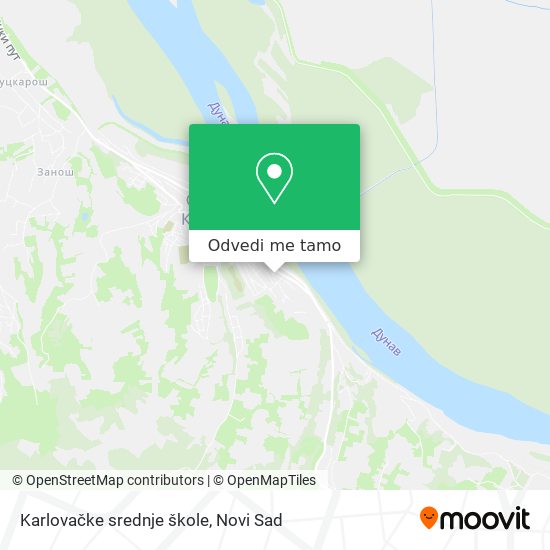 Karlovačke srednje škole mapa