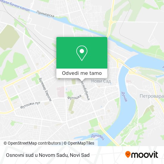 Osnovni sud u Novom Sadu mapa