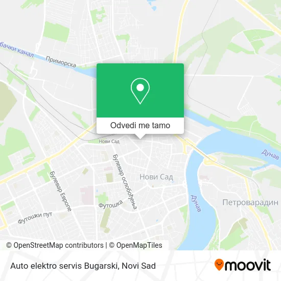 Auto elektro servis Bugarski mapa