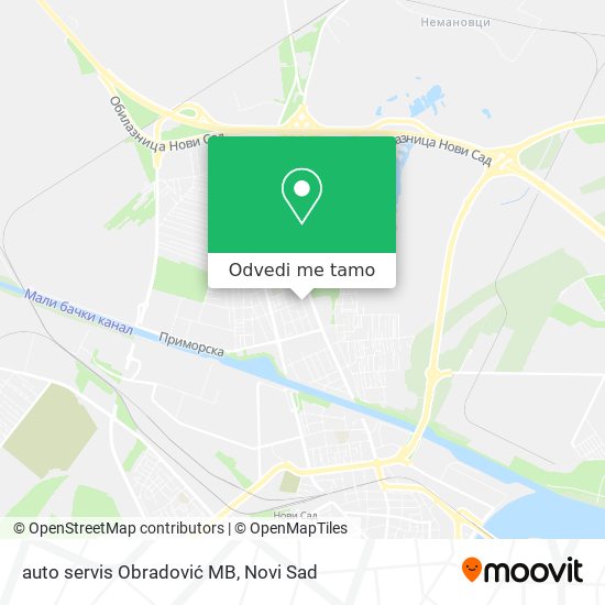 auto servis Obradović MB mapa