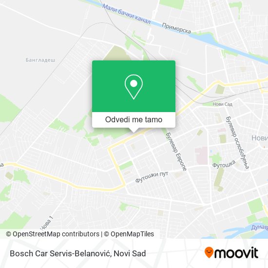 Bosch Car Servis-Belanović mapa
