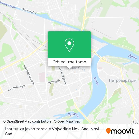 Institut za javno zdravlje Vojvodine  Novi Sad mapa