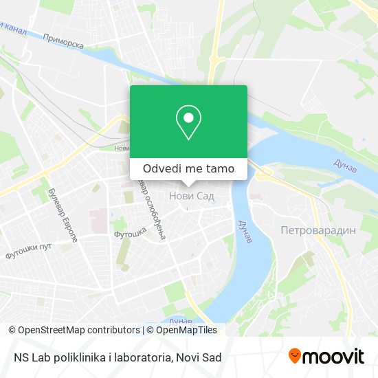 NS Lab poliklinika i laboratoria mapa