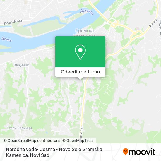 Narodna voda- Česma - Novo Selo Sremska Kamenica mapa